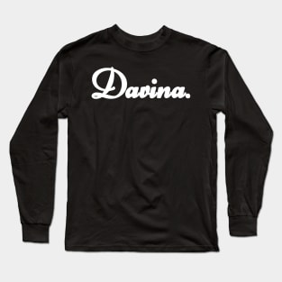 Name Davina Long Sleeve T-Shirt